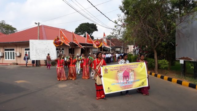 International Women's Day awareness walk with the theme of care for children - 08.03.2019